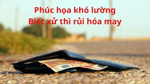 Nhặt được tiền là may hay rủi? Bật mí con số may mắn