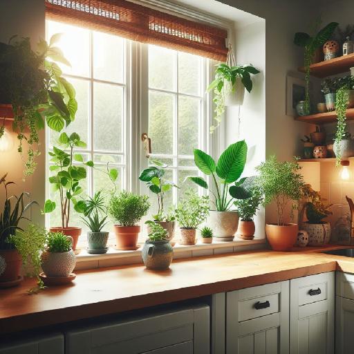 6 loại cây trồng trong bếp khử mùi 